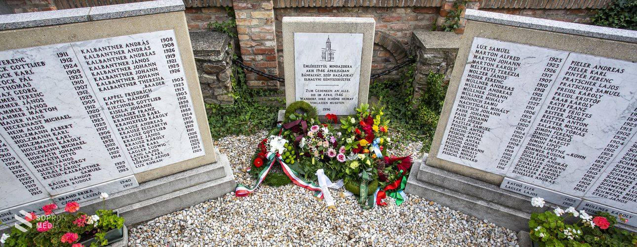 A kitelepített sopronbánfalvi németekre emlékeztek
