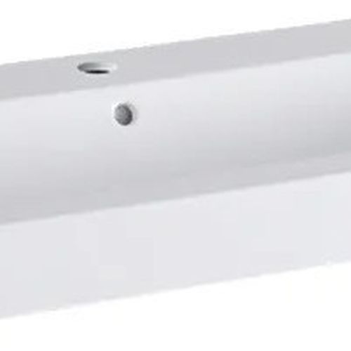Geberit iCon mosdó, 90x16x48.5cm, csaplyuk középen, túlfolyóval (124090000) 50 090 Ft