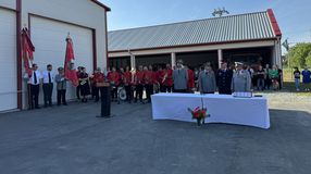 Ünnepség a nagycenki tűzoltómúzeumban