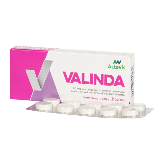 Valinda 0,06 g nyelv alatt oldódó étr.-kieg.tabl. (20x)