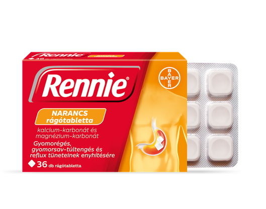Rennie rágótabletta Narancs (36x)