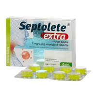 Septolete Extra 3mg/1mg szop.tabl. Citrom-Bodza (16x)