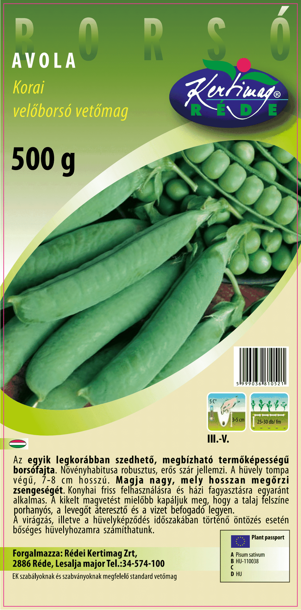 Velőborsó Avola 500 g termék képe