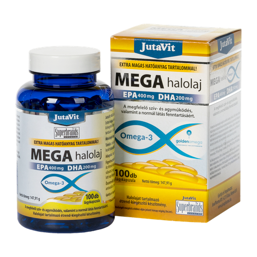 JutaVit MEGA Omega-3 halolaj kapszula (100x)