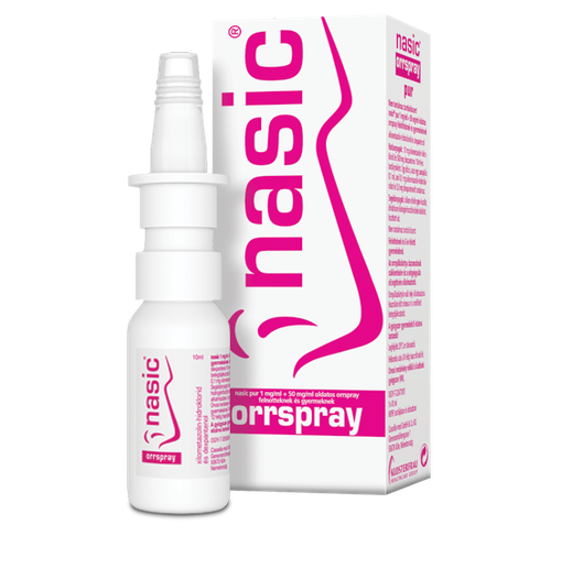 Nasic 1 mg/ml+50mg/ml oldatos orrspray feln/gyerm. (1x10ml beépített szórófej)