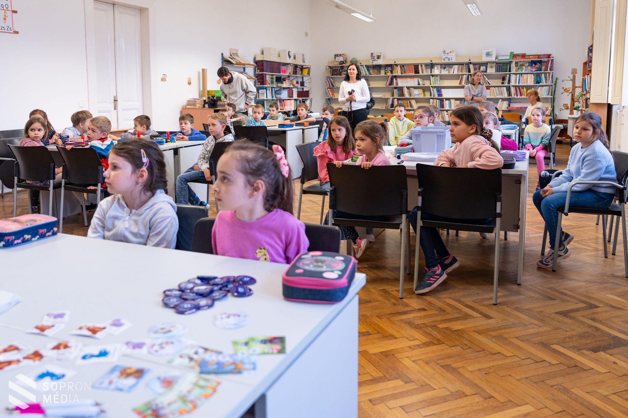 Játékos feladatokkal hívták fel a soproni diákok figyelmét a kézmosás fontosságára