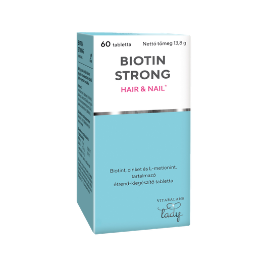 Biotin Strong Haj és köröm tabl. VITABALANS Lady (60x)