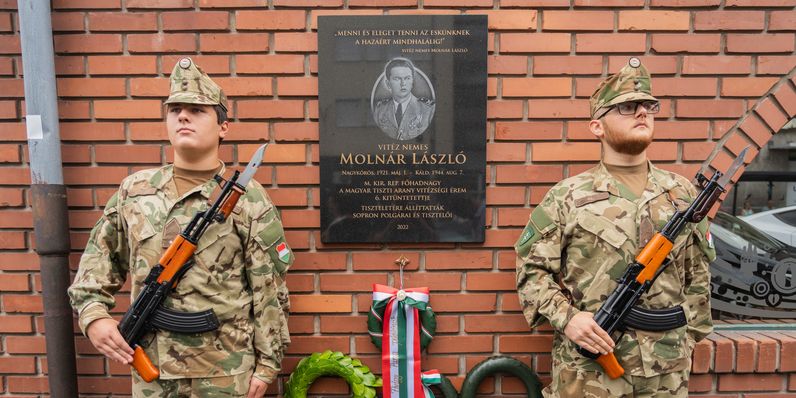 Megemlékezést tartottak vitéz nemes Molnár László hősi halálának 82. évfordulóján