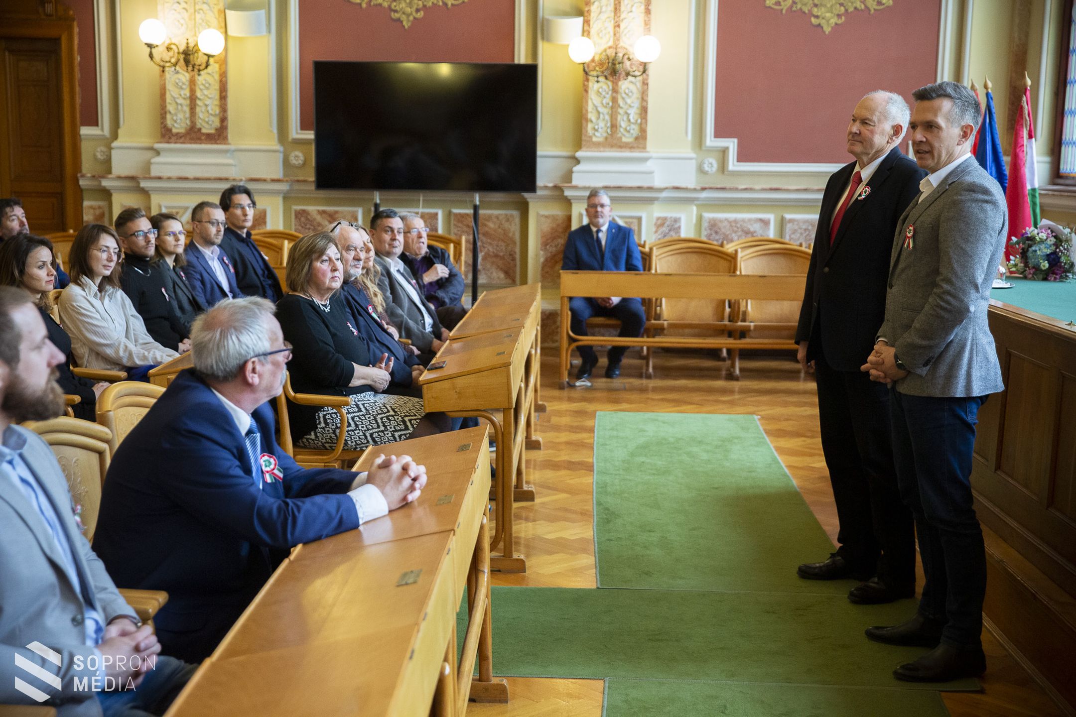 A magyar sajtó napja alkalmából köszöntötték a soproni média képviselőit a városházán