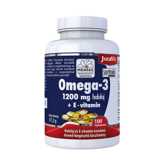 JutaVit Omega-3 1200 mg kapszula+E vitamin (100x)