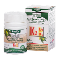 Jutavit K2 vitamin 120 mcg+D3+K1 lágy kapszula (60x)