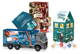 3D adventi kalendárium Lindt, Milka, Merci