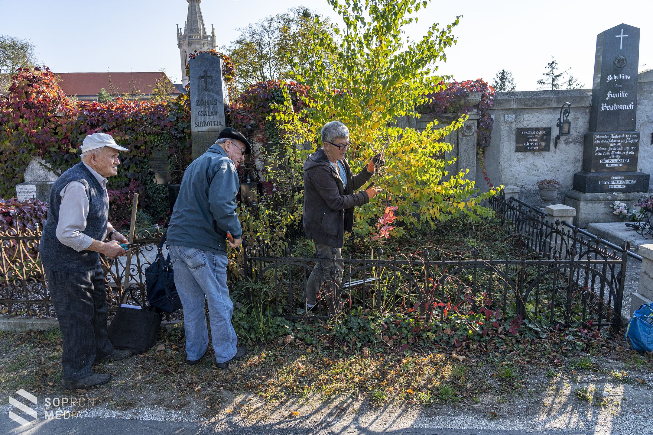 Elhagyatott sírok szépülnek Sopronban