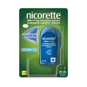 Nicorette Mint 4 mg szopogató tabletta Mentol (20x) termék kép