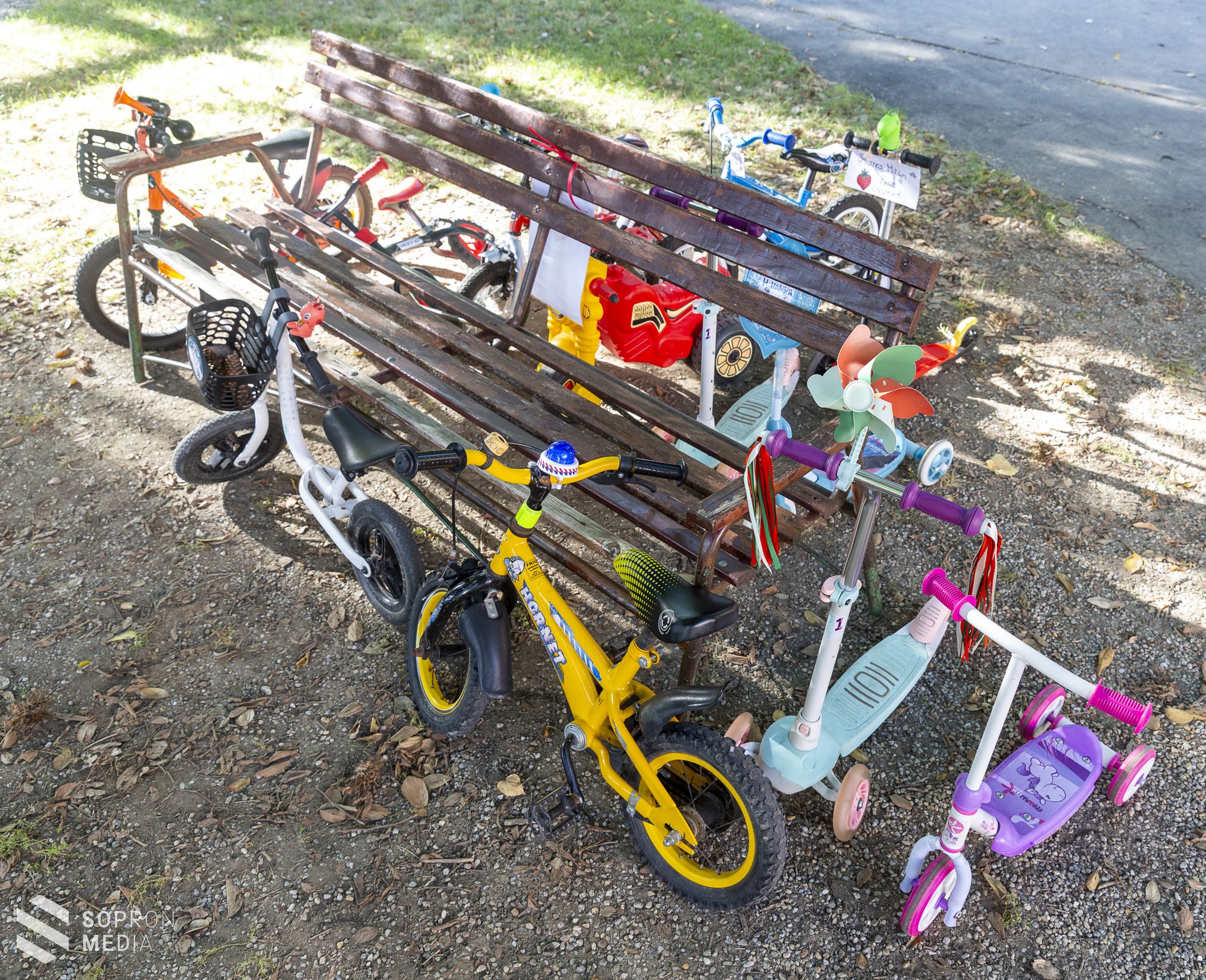 Kerékpárral az oviban az autómentes napon