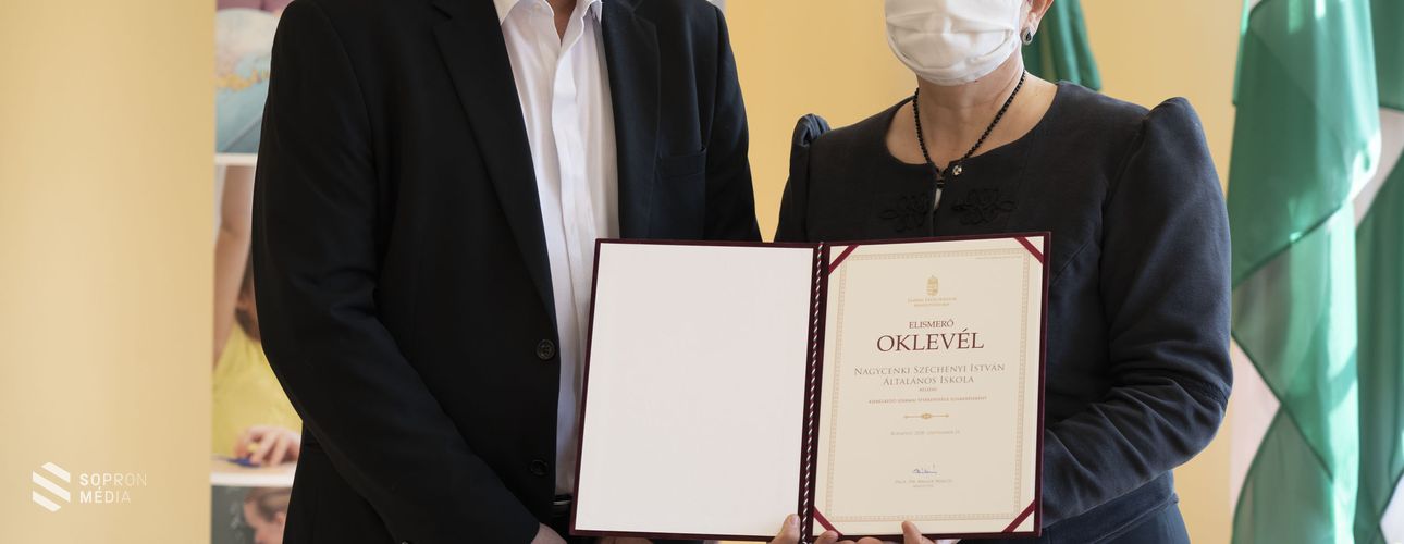 Miniszteri elismerés a nagycenki Széchenyi István Általános Iskolának