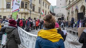 Tüntetés Sopronban