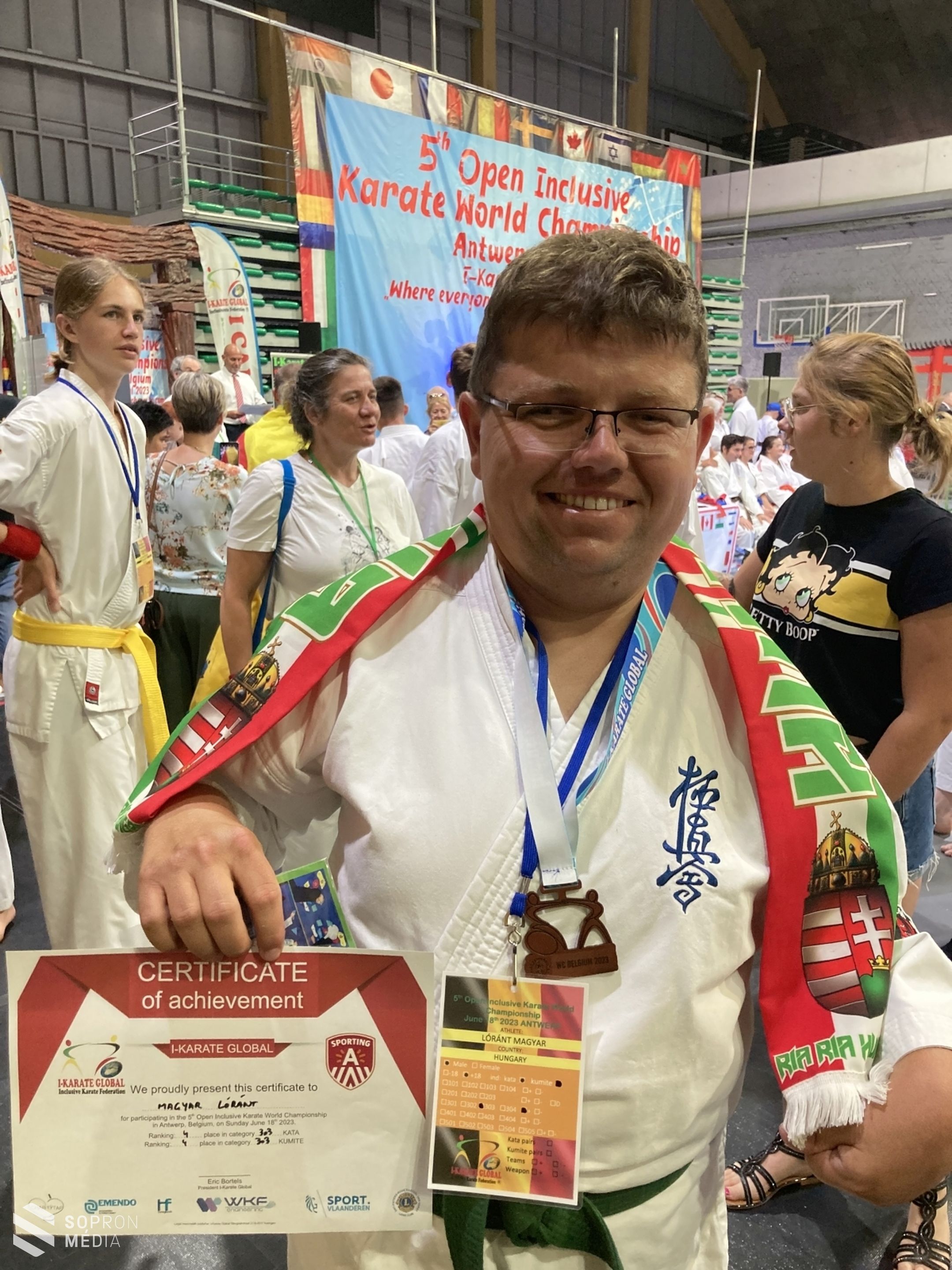 Castrumos parakaratés 4. helyezést ért el az iKarate Világkupán Antwerpenben