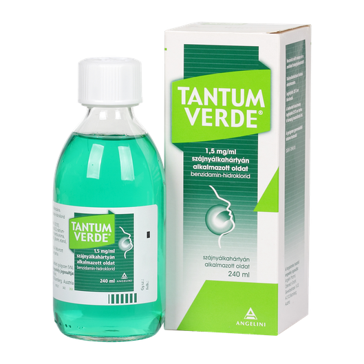 Tantum Verde 1,5mg/ml szájnyálkahártyán alk.oldat (240ml üveg)