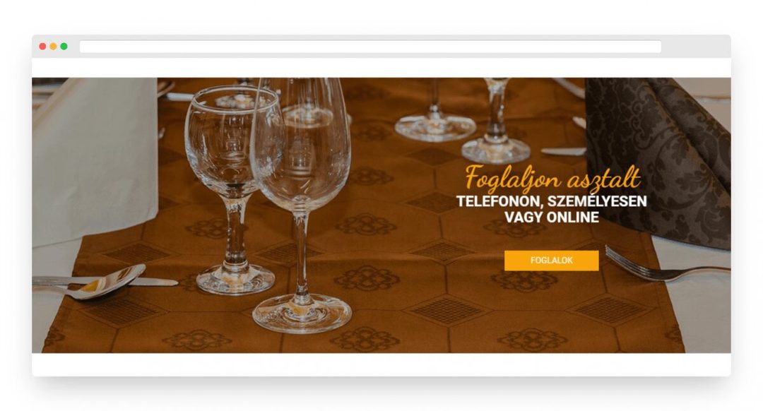 A Garta Vendéglő oldalán is nagy hangsúlyt fordítottunk a minőségi képekre és az oldalon való eligazodás segítésére. Nézd csak meg!