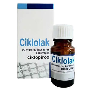 Ciklolak 80 mg/g körömlakk gyógyszeres (6,6ml) termék kép