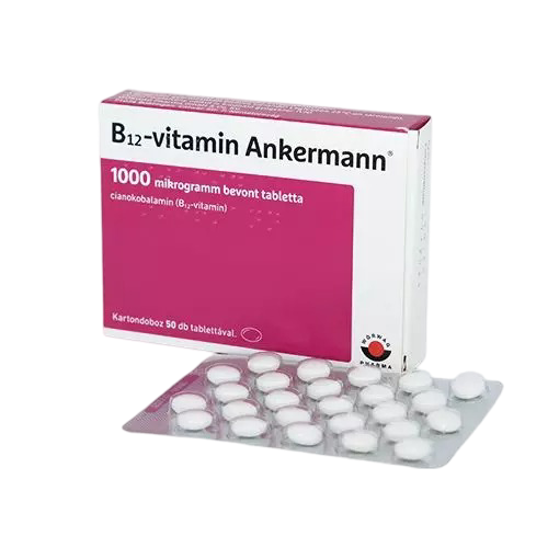 B12-vitamin Ankermann 1000 mcg bevont tabletta (50x)