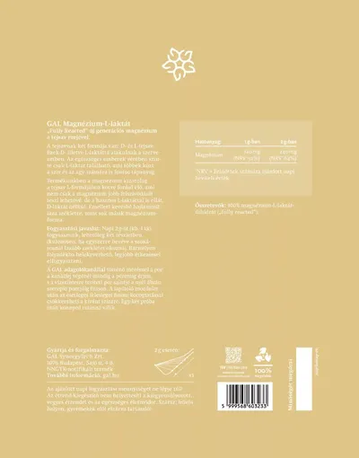 GAL Magnézium L-laktát por (180g)