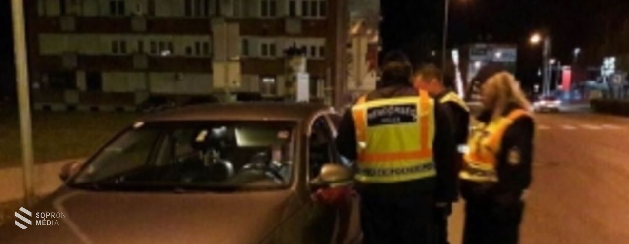 Éjszakai ellenőrzés volt Sopronban

