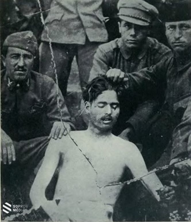 A vörösterror egy áldozata, illusztráció Tormay Cécile An Outlaw's Diary című angol nyelven is megjelent művéből