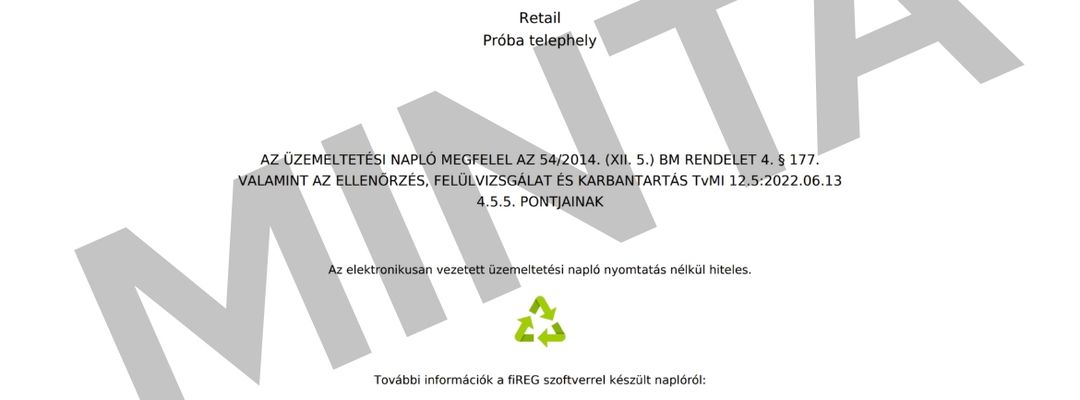 Tűzoltó készülék üzemeltetési napló – működés, szabályok, digitalizáció