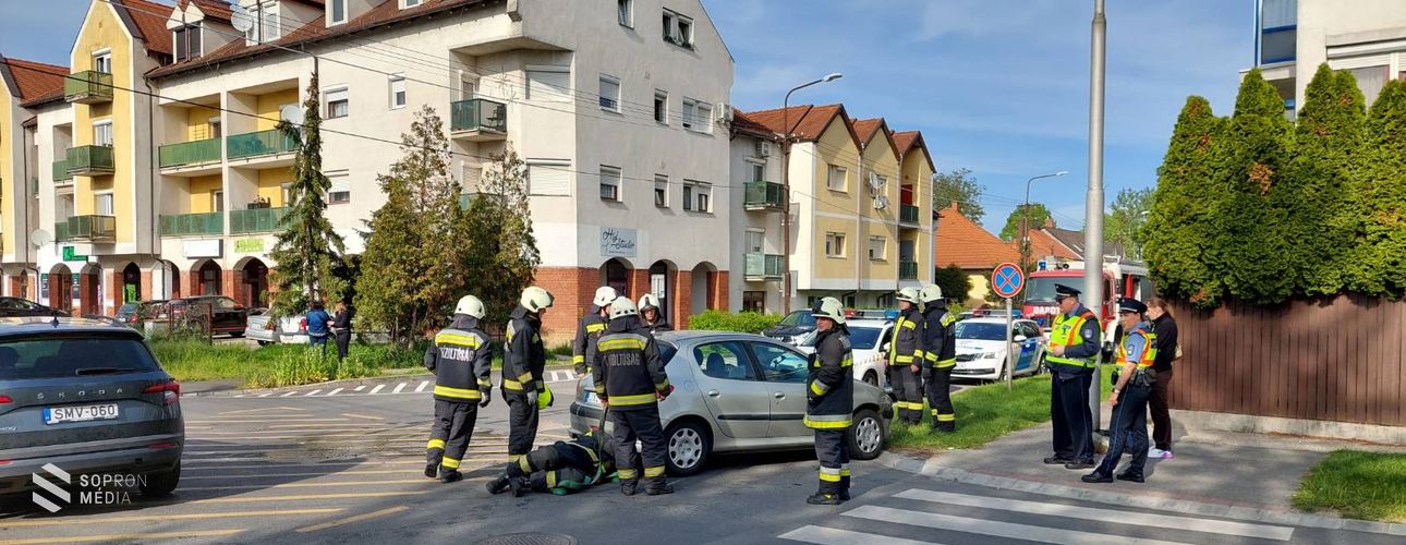 Hármas karambol Sopronban
