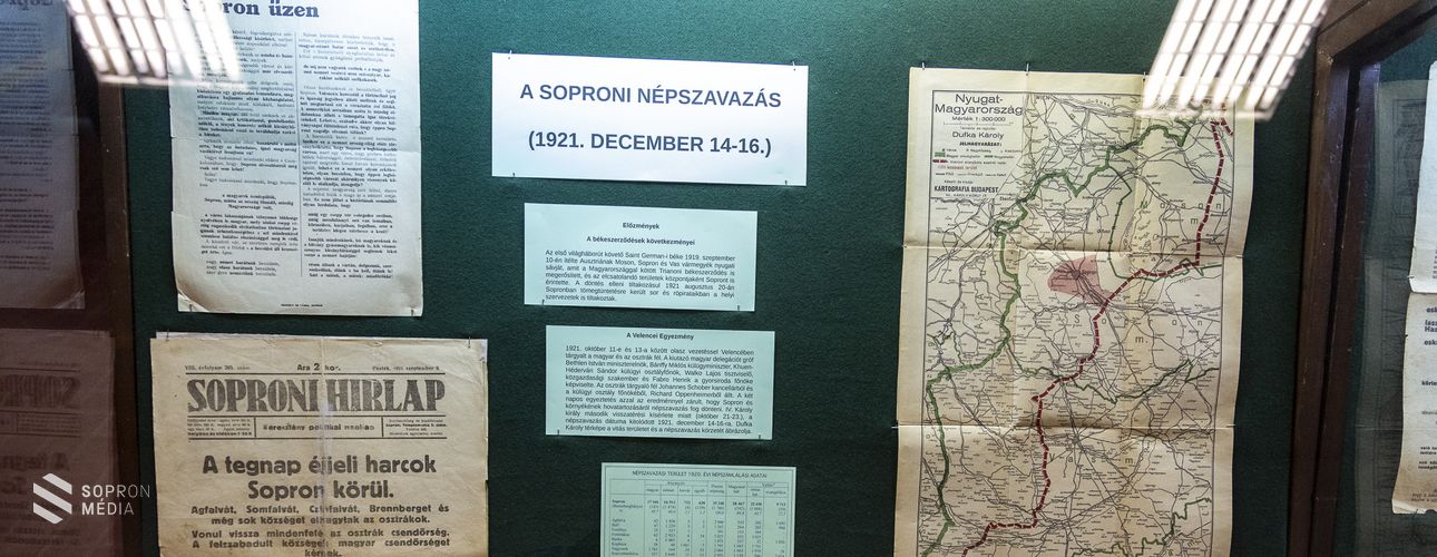 Képeslapok és korabeli dokumentumok idézik meg a népszavazás kori Sopront