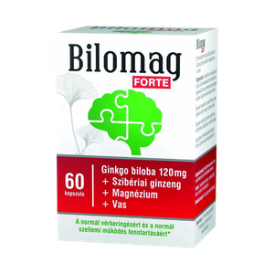 Bilomag FORTE Ginkgo 120mg kapszula (60x) termék kép