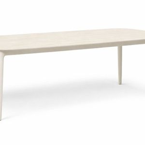 Serena Esstisch mit Aluminiumgestell Platte aus gesintertem Stein Elfenbein beige 225.590 Ft