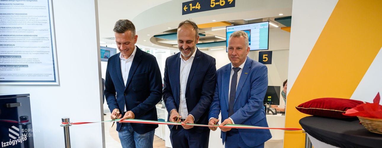 Megújult ügyfélszolgálati irodával várja ügyfeleit az MVM Sopronban