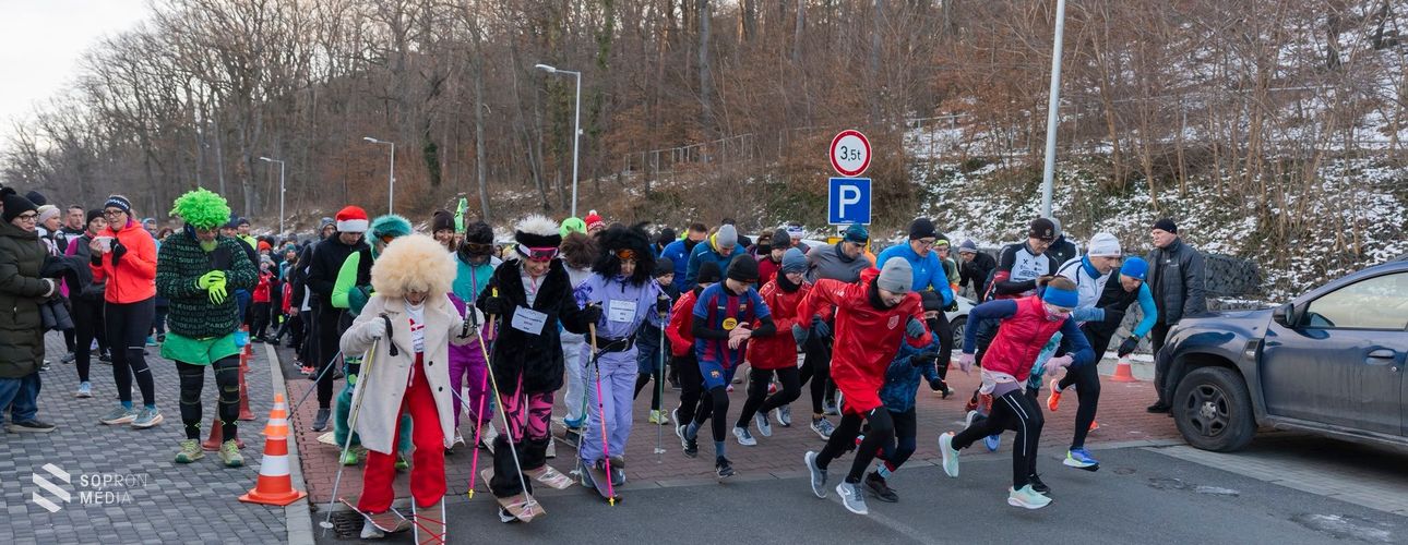 Közös futással köszöntek el az óévtől Sopronban