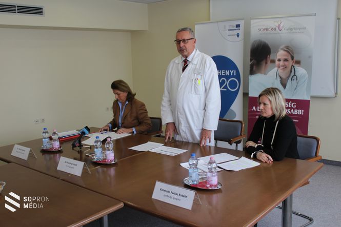 Sajtótájékoztató a Soproni Gyógyközpontban