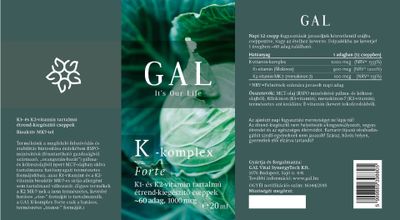 GAL K-vitamin komplex Forte cseppek (20ml)