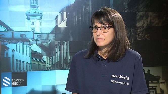 Babelláné Lukács Katalin, a Soproni Rendőrkapitányság kiemelt bűnmegelőzési főelőadója