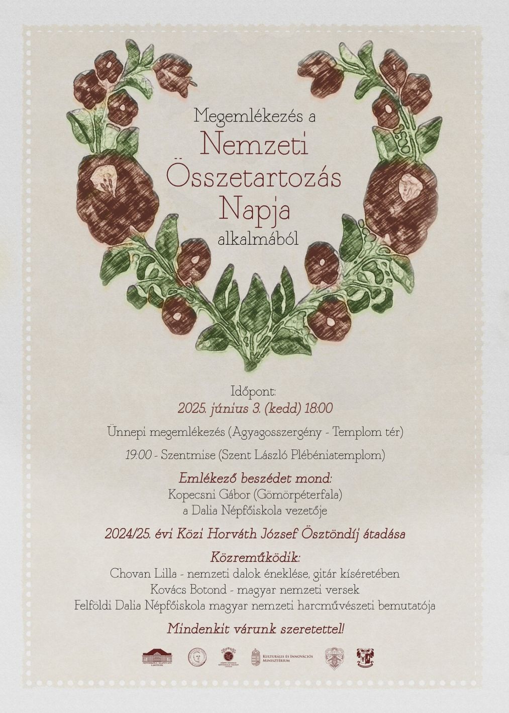 Nemzeti Összetartozás Napi ünnepi megemlékezés