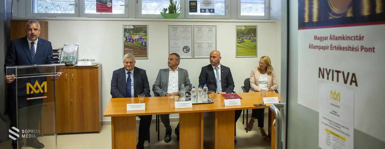 Új állampapír értékesítési pontot nyitott Sopronban a Magyar Államkincstár