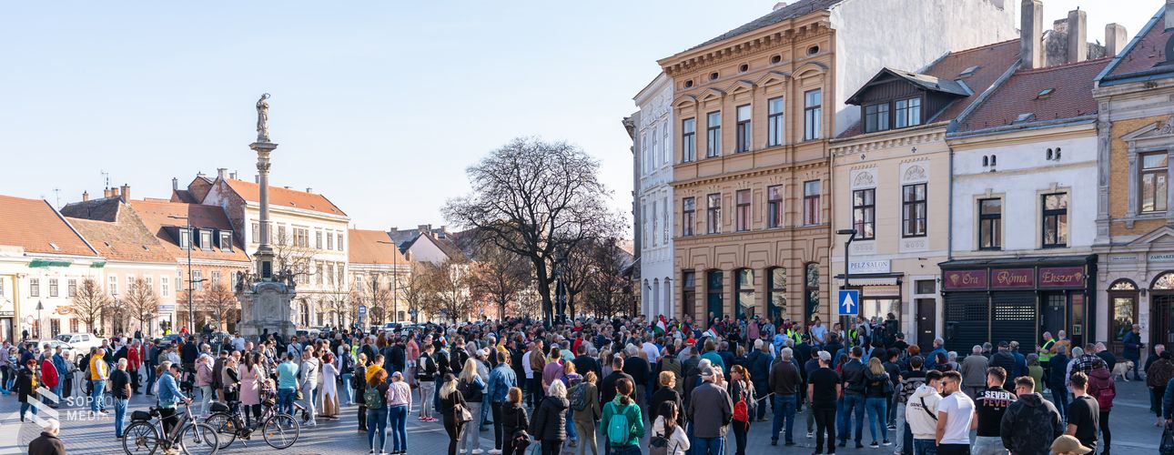 Demonstráció volt Sopronban