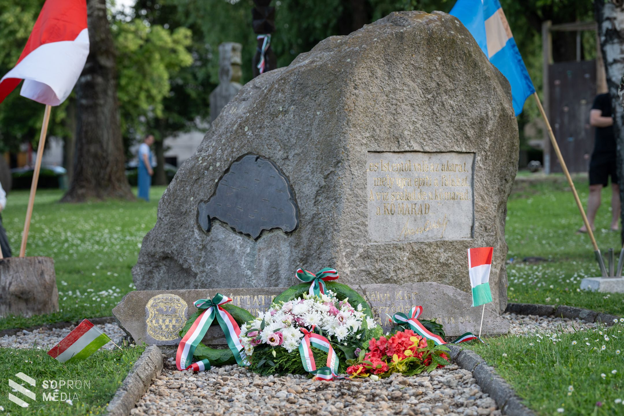 Nemzeti Összetartozás Napja ünnepség a soproni Barátság parkban