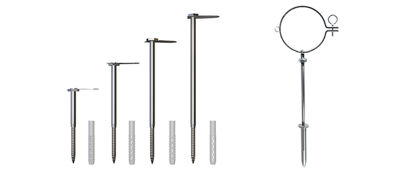 Dűbelek csőbilincsekhez