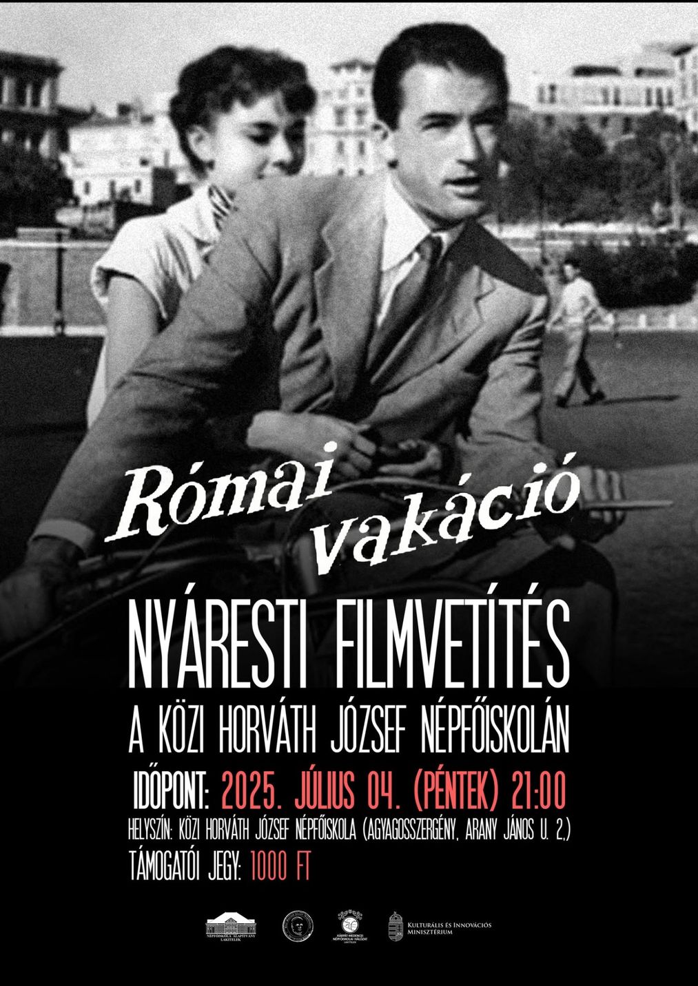 Nyáresti filmvetítés a Népfőiskolán