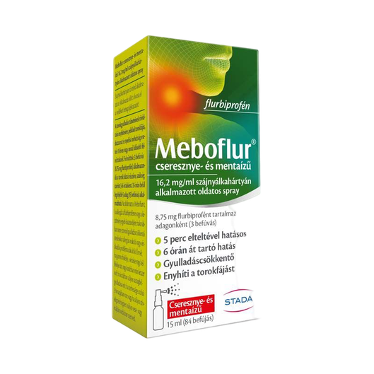 Meboflur cser./menta 16,2 mg/ml sz.nyálkah.alk.spr (1x15ml hdpe tartályban ad)