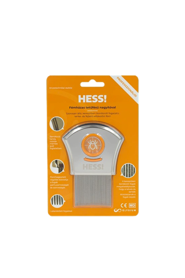 HESS! Fémvázas tetűfésű nagyítóval (1x)