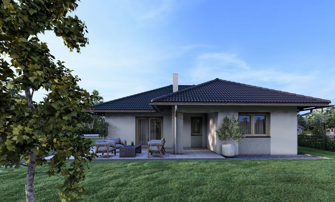 HWB Family 1 - 105 m²-es családi otthonmintaház borítóképe