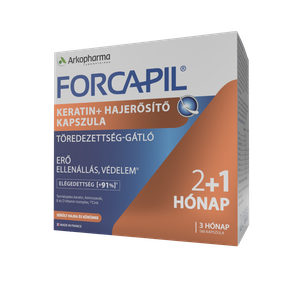 Forcapil Keratin+ hajerősítő kapszula (120x+60x) termék kép