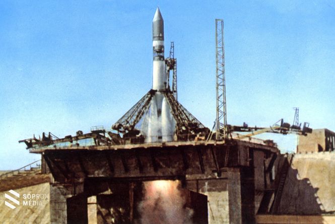 Gagarin Vosztok hordozórakétájának beindítása 